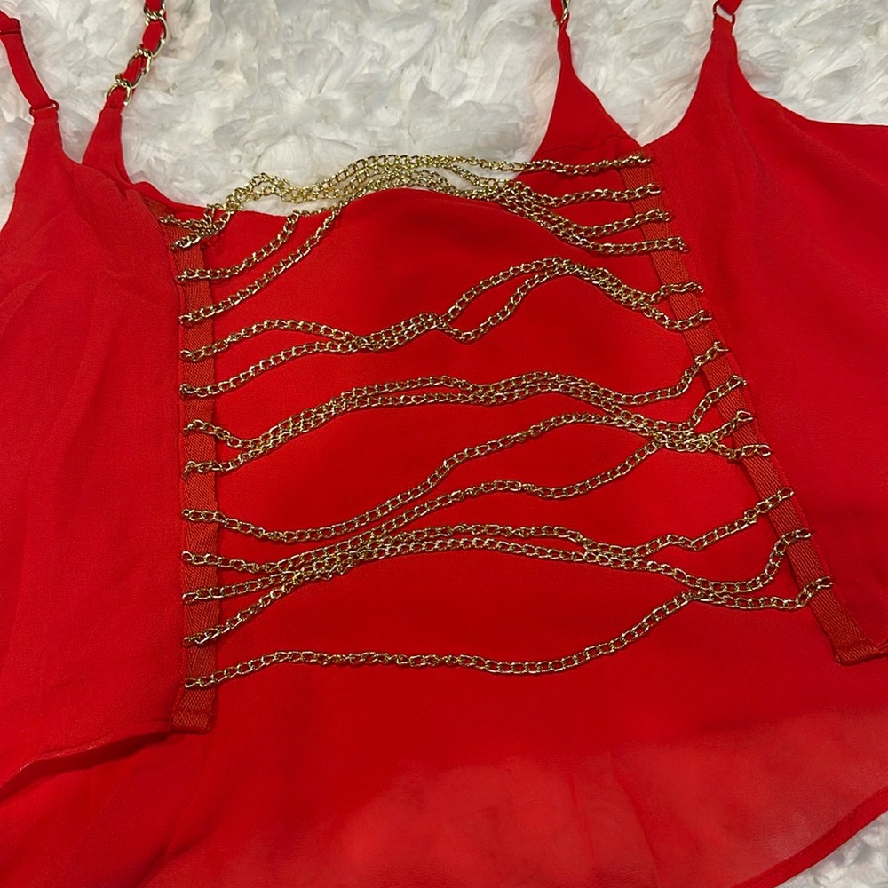Red blouse